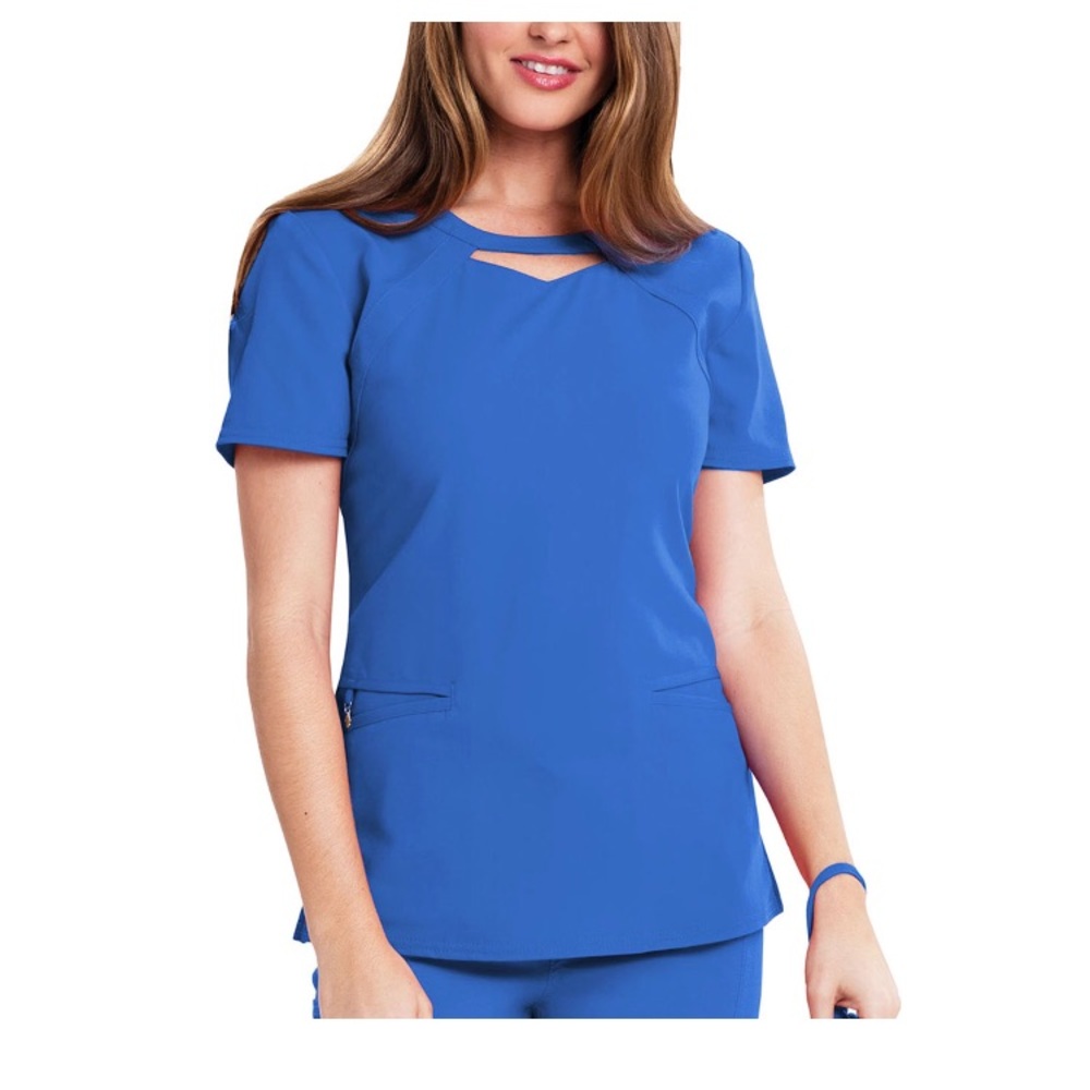 Careisma Medical Uniform Scrub Top royal SM CA602